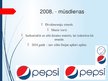 Презентация '"Pepsi" logotipa vēsture un raksturojums', 12.