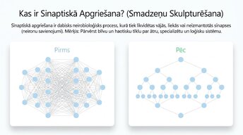 Презентация 'Sinaptiskā apgriešana: kāpēc smadzenes likvidē neizmantotos savienojumus', 3.