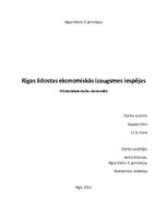 Реферат 'Rīgas lidostas ekonomiskās izaugsmes iespējas', 1.