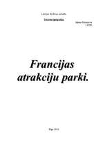 Эссе 'Francijas atrakciju parki', 1.