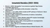 Презентация 'Neiropeptīds Y un galvenie neiromediatori', 27.