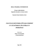 Конспект 'Francijas ekonomika pēckara periodā un tās mūsdienu īpatnības un problēmas', 1.