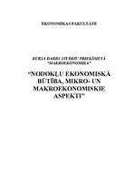 Реферат 'Nodokļu ekonomiskā būtība, mikro- un makroekonomiskie aspekti', 1.