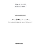 Реферат 'Latvijas PSR pēckara vēsture', 1.