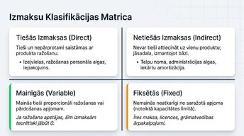 Презентация 'Uzņēmuma izmaksu klasifikācija un analīze', 5.