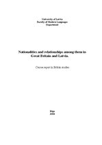 Реферат 'Nationalities and Relationships among Them in Great Britain and Latvia', 1.