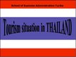 Презентация 'Tourism Situation in Thailand', 1.