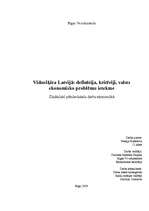 Реферат 'Vidusšķira Latvijā: definīcija, kritēriji un valsts ekonomisko problēmu ietekme', 1.