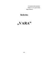 Реферат 'Vara', 12.