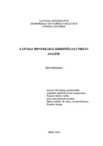 Дипломная 'Latvijas hipotekārās kreditēšanas tirgus analīze', 1.