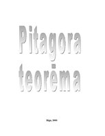 Реферат 'Pitagors un Pitagora teorēma', 1.