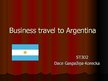 Презентация 'Business Travel to Argentina', 1.