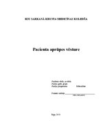 Отчёт по практике 'Pacienta aprūpes vēsture', 1.