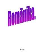 Конспект 'Romānika', 1.