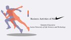 Презентация 'Business Activities of Nike', 1.