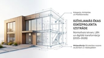 Презентация 'Dzīvojamās ēkas eskīzprojekta izstrāde', 1.