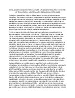 Эссе 'Ekoloģiski ģeogrāfiskās vides un dabas resursu ietekme uz civilizāciju veidošano', 1.