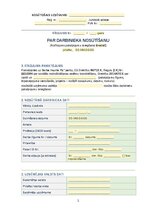 Образец документа 'Rīkojums par darbinieka nosūtīšanu', 1.