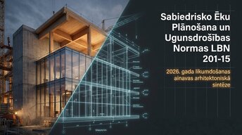 Презентация 'Sabiedrisko ēku plānošana un ugunsdrošības normas', 1.