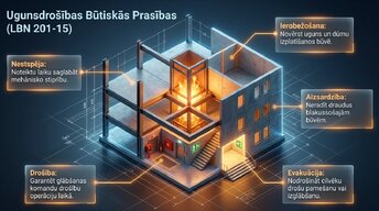 Презентация 'Sabiedrisko ēku plānošana un ugunsdrošības normas', 3.