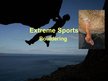 Презентация 'Extreme Sports. Bouldering', 1.