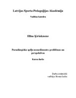 Реферат 'Paraolimpisko spēļu menedžments: problēmas un perspektīvas', 1.