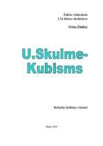Реферат 'Uga Skulme - kubisms', 1.