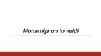 Презентация 'Monarhija un to veidi', 1.