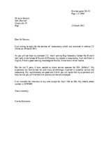 Образец документа 'Application letter for the position of accountant', 1.