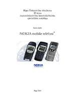 Реферат 'Nokia mobilie telefoni', 1.