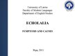 Презентация 'Symptoms and Causes of Echolalia', 1.