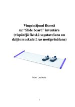 Конспект 'Vingrinājumi fitnesā uz "Slide board" inventāra', 1.