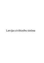 Презентация 'Latvijas civiltiesību sistēma', 1.