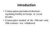 Презентация 'Birth Regulation in Europe: Completing the Contraceptive Revolution', 3.