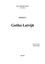 Реферат 'Gotika Latvijā', 1.