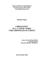 Дипломная 'Christianity in C.S.Lewis’ Work "The Chronicles of Narnia"', 1.