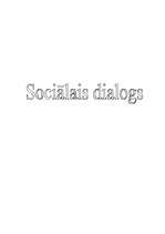 Реферат 'Sociālais dialogs', 1.