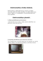 Конспект 'Elektrostatika cilvēka ikdienā', 1.