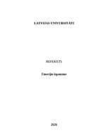 Реферат 'Emociju izpausme', 1.