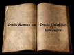 Презентация 'Senās Grieķijas un Senās Romas literatūra', 1.