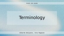 Презентация 'P. Faber, S. Montero-Martínez - Terminology', 1.