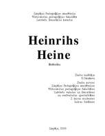 Реферат 'Heinrihs Heine', 1.