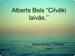 Презентация 'Alberta Bela darba "Cilvēki laivās" analīze', 1.