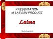 Презентация 'Stock Company "Laima" ', 1.
