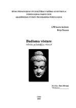 Реферат 'Budisma vēsture', 1.