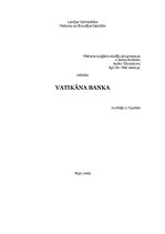 Реферат 'Vatikāna banka', 1.