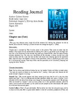 Конспект 'Reading Journal par grāmatu ‘’Ugly Love’’', 1.