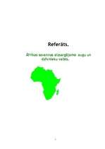 Реферат 'Āfrikas savannas aizsargājamo augu un dzīvnieku valsts', 1.