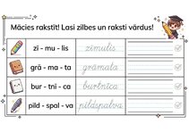 Презентация 'Latviešu valodas uzdevumi 1.–2. klasei', 4.