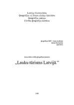 Реферат 'Lauku tūrisms Latvijā', 1.